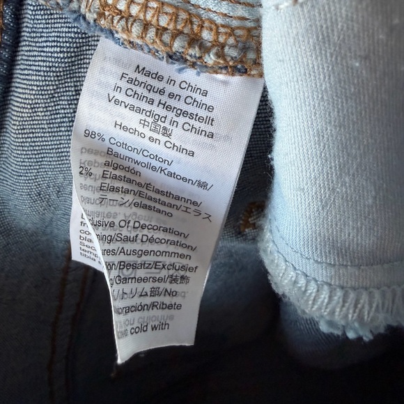 Madewell blue 3.5” inseam high rise cutoff denim jean shorts Women’s sz 25 - Picture 7 of 7